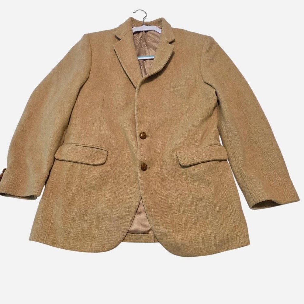 Vintage 70s Montgomery Ward Mens Quality Fashions herringbone tweed sport jacket